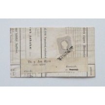 Newspaper clipping franked 1861