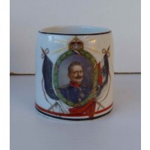 Malý hrníček s portrétem císaře Viléma II.