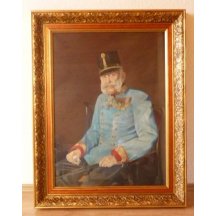 Franz Joseph is sitting in staff uniform
