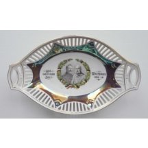1914-1916 , oválný talíř / Rakousko-Německo / portréty vládců