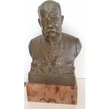 František Josef - bronzová busta 
