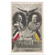 Wilhelm and Franz Joseph in wreaths