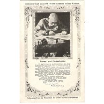 František Josef - dopis ( příkaz ) válečné flotile