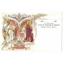 Dvojportrét stojícího císaře Franz Josefa I.