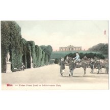 Císař Franz Josef I. v Schönbrunském parku