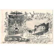 Sitting Franz Joseph and imperial castle Radmer