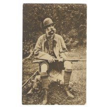 Franz Joseph sitting on the stock with decorative frame (2) another variant