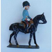 Císař Franz Josef na koni - cín / olovo , cca 15 cm