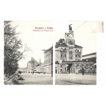 Greetings from Prague , railway station of emperor Franz Joseph 