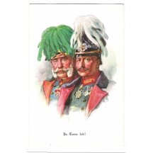 Franz Josef a Wilhelm, červené portréty