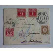 Letter with excess postage - mixed evaluation