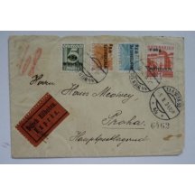 Aerial letter with complete transfer Winterhilfe series ... low frequency 