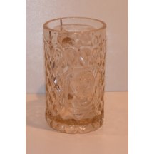 Skleněný půllitr s portrétem Wilhelma a s ozdobným motivem