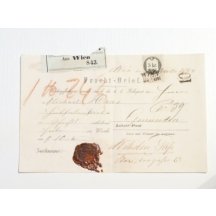 Waybill - 5 kreutzer fee stamp