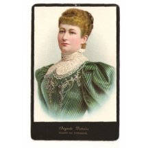 Plate photo of Augusta Victoria in beautiful dresses 