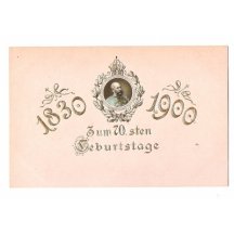 Na růžovém papíru je další z mnoha portrétů Franz Josefa