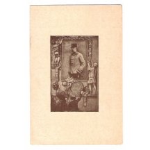 Obraz Franz Josefa, okolo kterého jsou děti