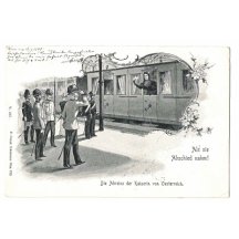 Císař se loučí se svou chotí