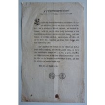 Circular to issue coins - year 1780