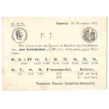 Žluťásek s firemním přítiskem z druhé strany (2. verze)