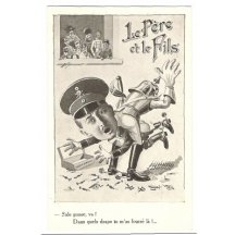 Emperor Wilhelm is hitting his son