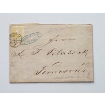 Letter evaluated with 2 kr, postmark Pest, company stamp - uncommon