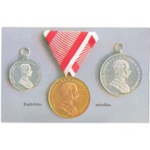 Set of postcards of a honour - medals