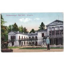 Franz Joseph on walk through the garden of the imperial villas in Bad Ischl