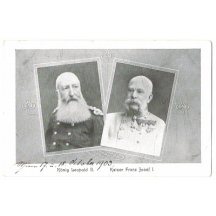 Císař Franz Josef a král Leopold II.