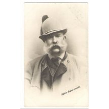 Franz Joseph in hunting suit with label