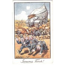 Cartoon of English tank