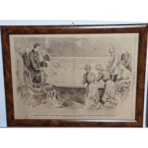 Franz Joseph on the deathbed and grieving family