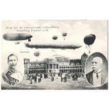Aviation exhibition in Frankfurt - Wilhelm and Zeppelin / RR