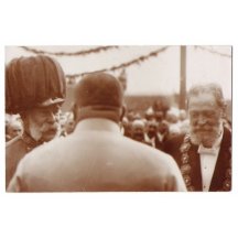 Franz Josef v diskusi se starostou Vídně- p.Lueger a dalším radním