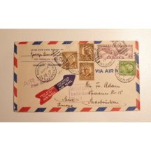 Letter from USA to Germany - interesting stamps