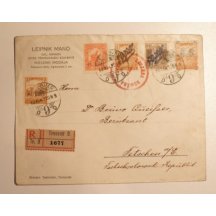 Letter with hungarian overprint edition - very interesting