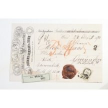 Invoice - letter, valued with 5Kr. fee stamp