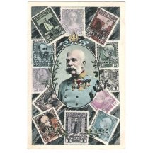 Franz Joseph and printed stamps of jubilee series , 5th variant