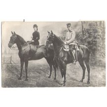 Franz Josef a Elisabeth na koních