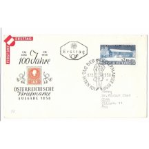 Obálka 1.dne vydání 100 let poštovní známky Franz Josefa