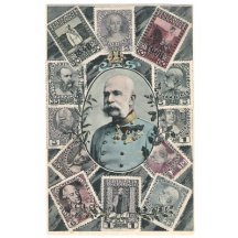 Franz Joseph and printed stamps of jubilee series , 3rd variant