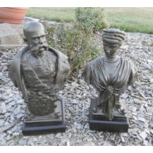 Busta Františka Josefa a Elisabeth