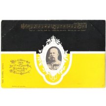 Veršovaná báseň s písní a portrétem císaře 