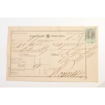 certificate of postinty evaluated with 15 kr fee stamp