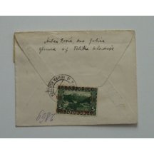 Extraodrinary letter from the day of releasing overprint emissions