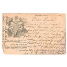 Elaborate field postcard with german eagle