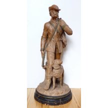 Wilhelm I. - socha císaře / terrakotta 