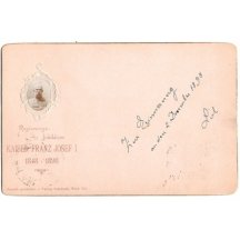 Miniaturní portrét císaře na pohlednici - 1848 / 1898 