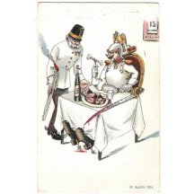 Glutton Wilhelm and hungry Franz Joseph