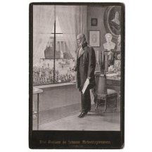 Plate photo - Wilhelm I. and military parade 